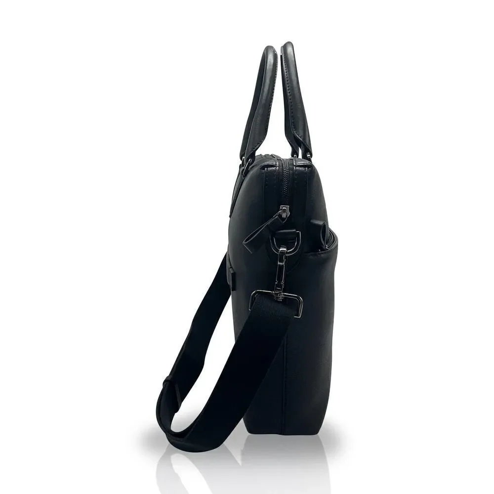 Adamonde Leather Bag briefcase Laptop Messenger Bag for Men and Women